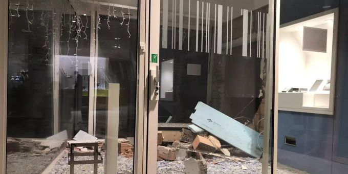 In Schwarzenbach SG wurde ein Bancomat gesprengt. schwarzenbach SG