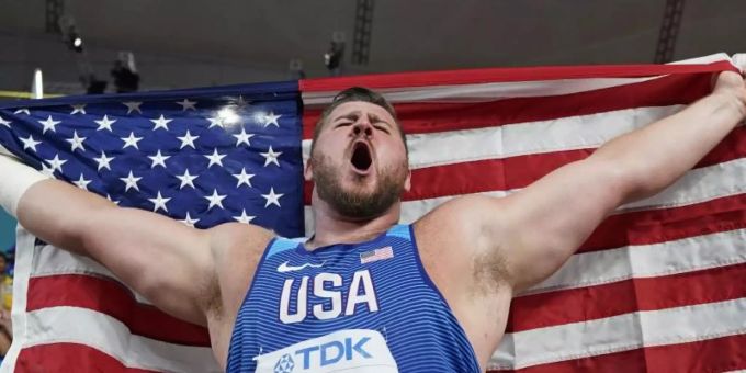 Doha - Joe Kovacs gewinnt WM-Gold im Kugelstossen