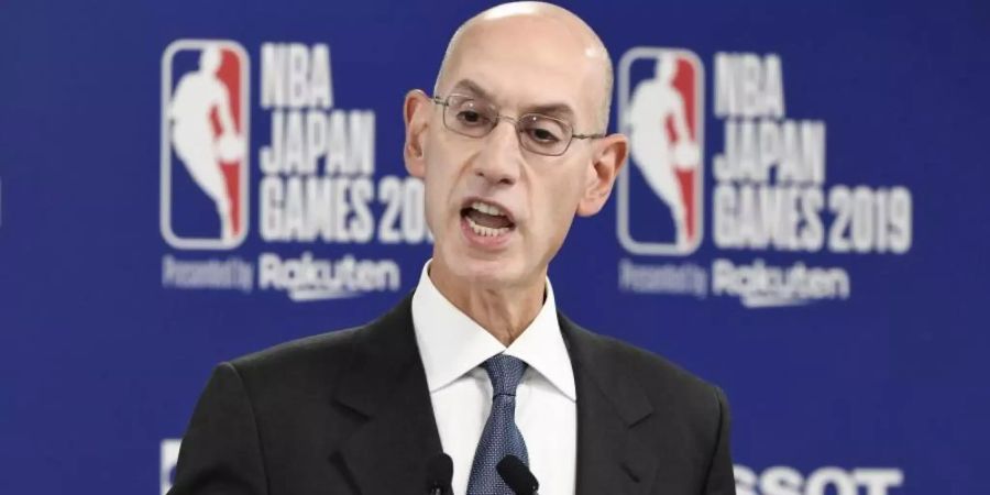 NBA-Commissioner Adam Silver verteidigte die freie Meinungsäusserung. Foto: ./kyodo/dpa