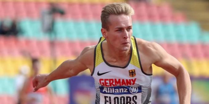 Zum schnellsten Stelzensprinter der Geschichte über 100 Meter aufgestiegen: Johannes Floors. Foto: Jens Büttner/zb/dpa Zum schnellsten Stelzensprinter der Geschichte über 100 Meter aufgestiegen: Johannes Floors. Foto: Jens Büttner/zb/dpa