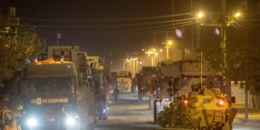 Türkische Soldaten in der Grenzstadt Akcakale