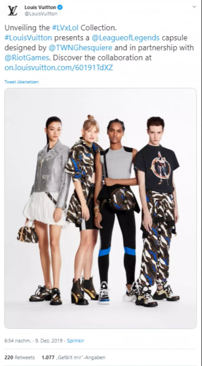 So sehen die Kleider von Louis Vuitton und League of Legends aus. legaue of legends