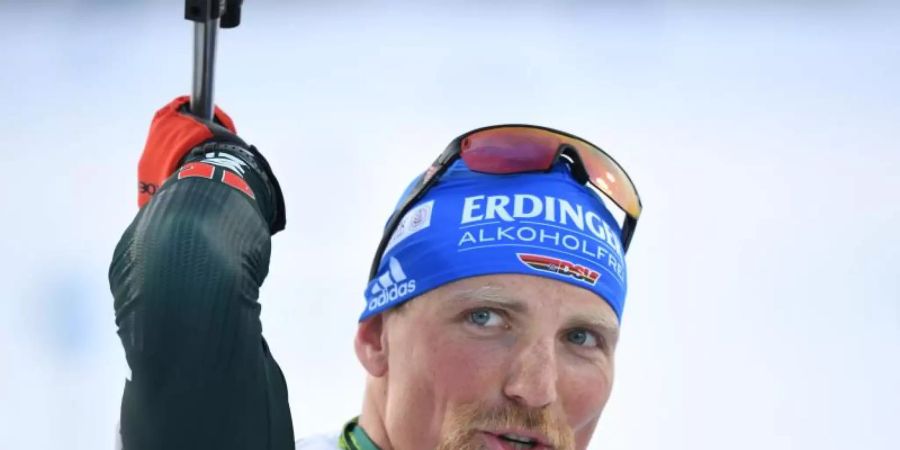 Biathlet Erik Lesser plagt sich schon seit längerem mit hartnäckigen Rückenproblemen. Foto: Sven Hoppe/dpa