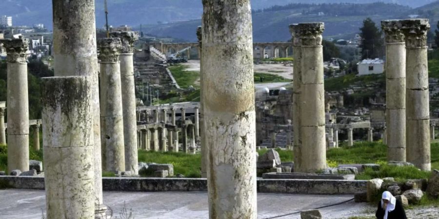 Die Römerstadt Jerasch ist ein beliebtes Touristenziel