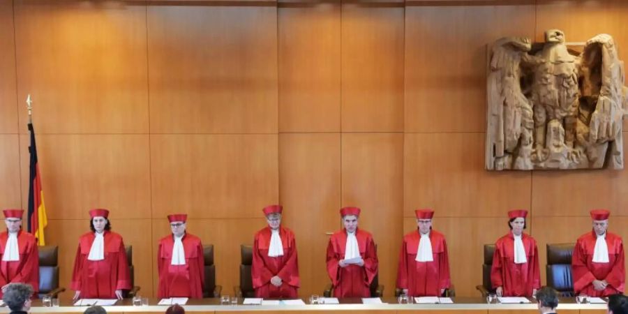 Der Erste Senats des Bundesverfassungsgerichts verkündet das Urteil über die Rechtmässigkeit von Hartz-IV-Sanktionen. Foto: Uli Deck/dpa