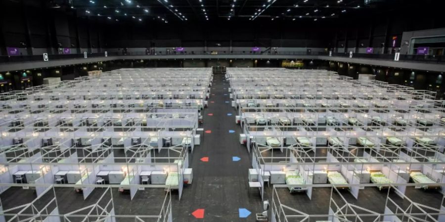 Das Feldlazarett auf dem ehemaligen Expo-Gelände hat 500 Betten