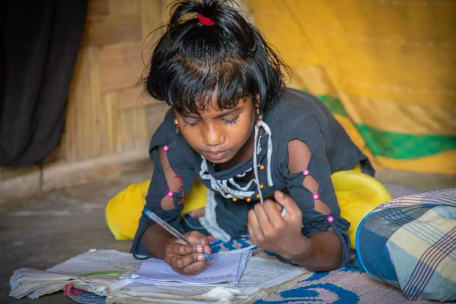 Ein Mädchen in Bangladesh