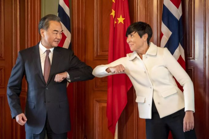 Wang Yi war letzte Woche in Norwegen unterwegs. wang yi norwegen