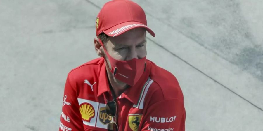 Fährt mit Ferrari 2020 nur noch hinterher: Sebastian Vettel. Foto: Luca Bruno/AP Pool/dpa