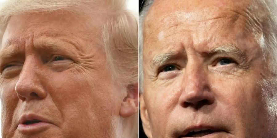 Donald Trump (l.) und Joe Biden (r.)