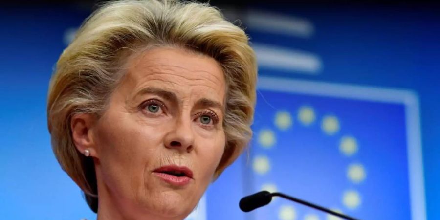 EU-Kommissionspräsidentin Ursula von der Leyen hat sich in Corona-Quarantäne begeben. Foto: John Thys/AFP Pool/AP/dpa