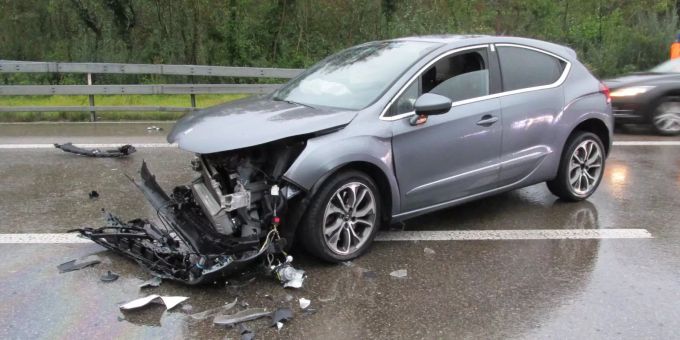 Beim Verkehrsunfall wurde niemand verletzt. Verkehrsunfall