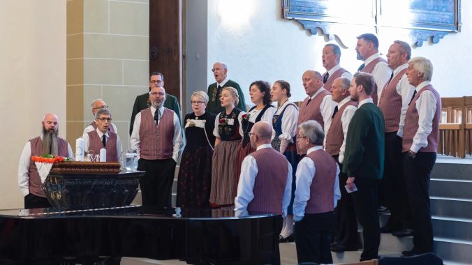 Hervorragende Akustik: Der Gesang der Zofinger Jodler kam on der Stadtkirche gut zur Geltung.
