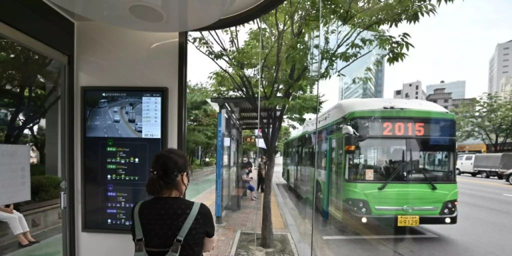 Südkorea setzt auf High-Tech-Bushaltestellen im Kampf gegen das Coronavirus