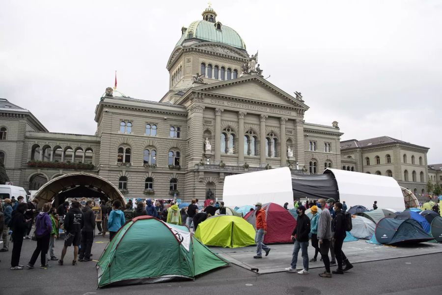 klimacamp Bundesplatz klimastreik