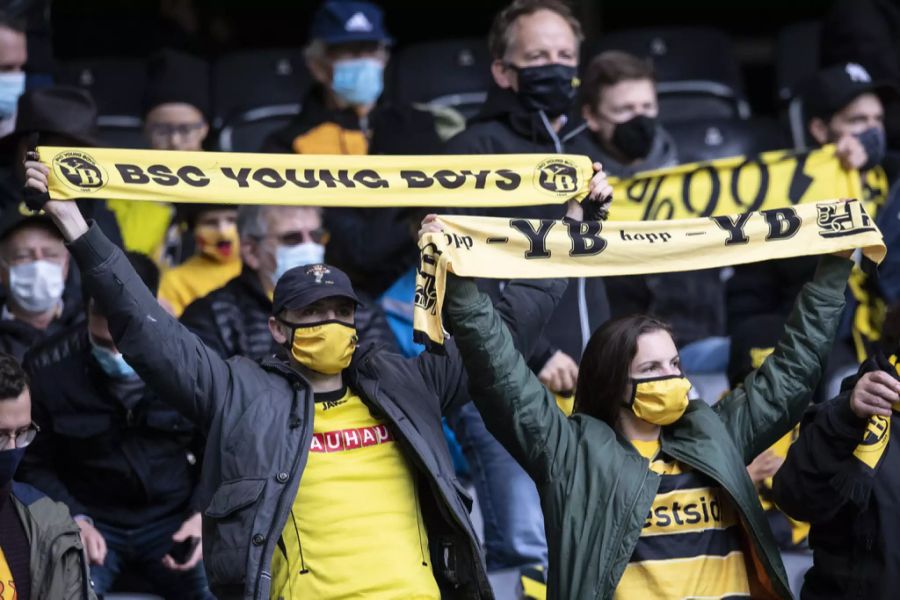 Fans beim YB-Sieg zu Hause im Wankdorf gegen Vaduz.