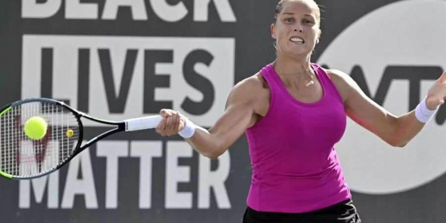 Nun ist auch Shelby Rogers beim Turnier in Lexington ausgeschieden. Foto: Timothy D. Easley/AP/dpa