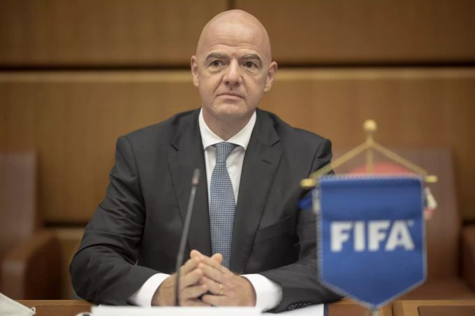 Gianni Infantino, Präsident der Fifa, am Montag 14. September in Wien. Fifa