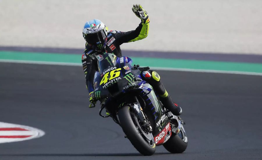 Valentino Rossi verabschiedet sich aus dem Rennen um den WM-Titel.