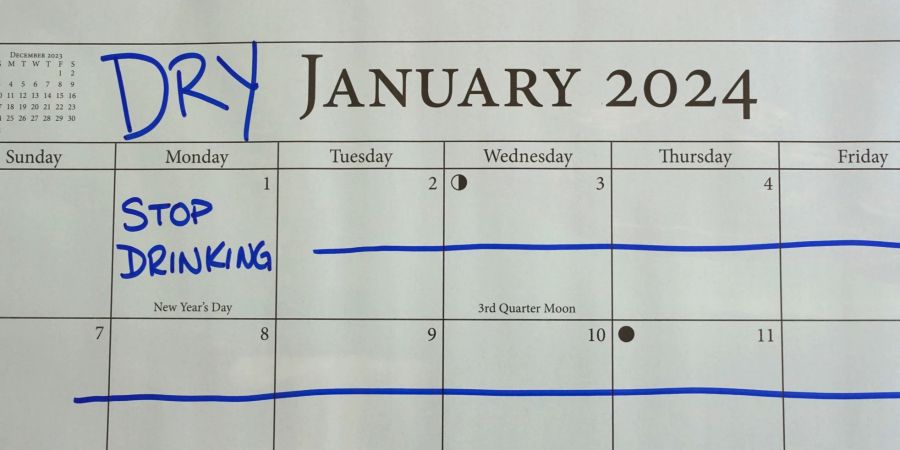Kalendar Dry January Eintrag