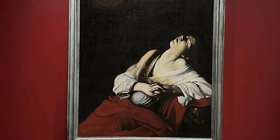 «Magdalena in Ekstase», Caravaggio zugeschrieben, in der Ausstellung «Caravaggio und seine Zeit» im Messezentrum Basel.