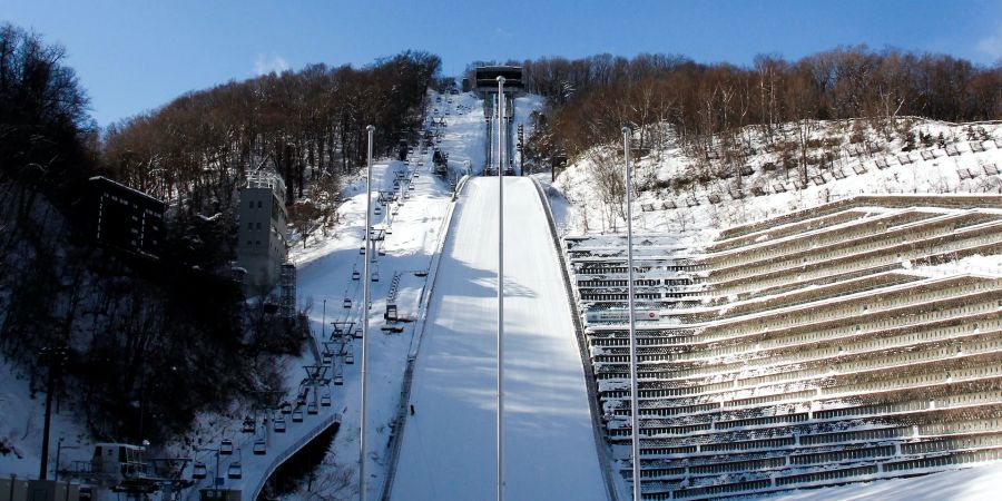 Ski Schanze Schnee