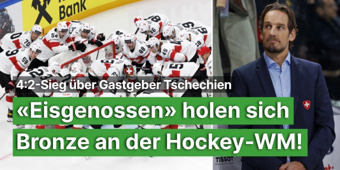 Die Nau.ch-Sportredaktion hofft auf eine Schweizer Medaille an der Eishockey-WM. Eishockey-WM