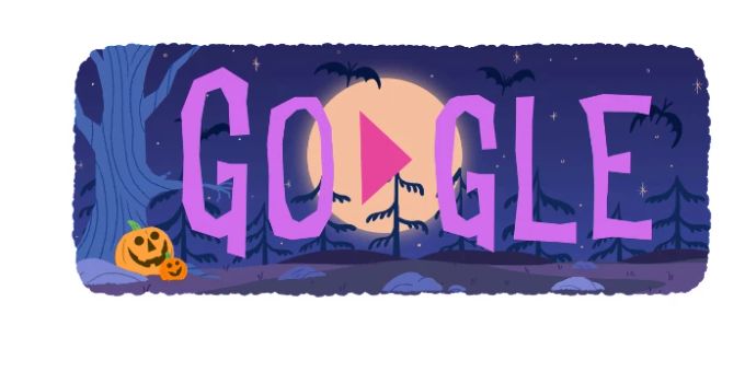 Google ehrt Halloween mit einem Doodle. Halloween 2023 Google Doodle