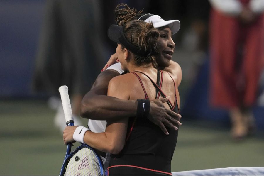 Sie erinnert sich an Serena Williams, die dasselbe schaffte: Die US-Amerikanerin gewann die Australian Open, als sie im zweiten Monat schwanger war.