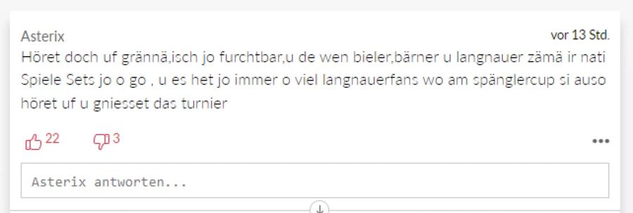 Die Bedenken der Langnau-Fans können im Kanton Bern nicht überall nachvollzogen werden.