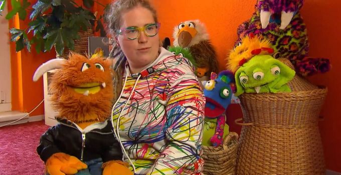 «Das Supertalent»: Luise Fuhr und ihre Handpuppe. Das Supertalent