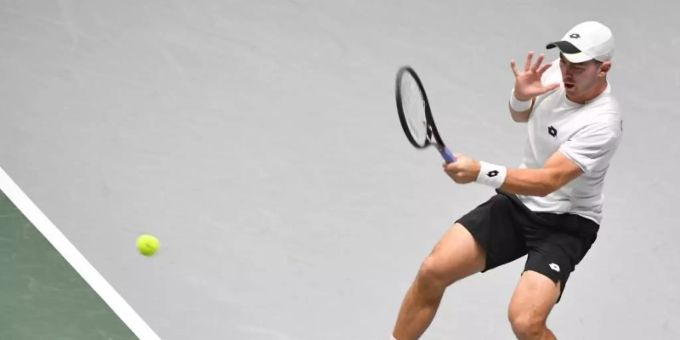Der Tennisspieler Jurij Rodionov. Foto: Barbara Gindl/APA/dpa Jurij Rodionov
