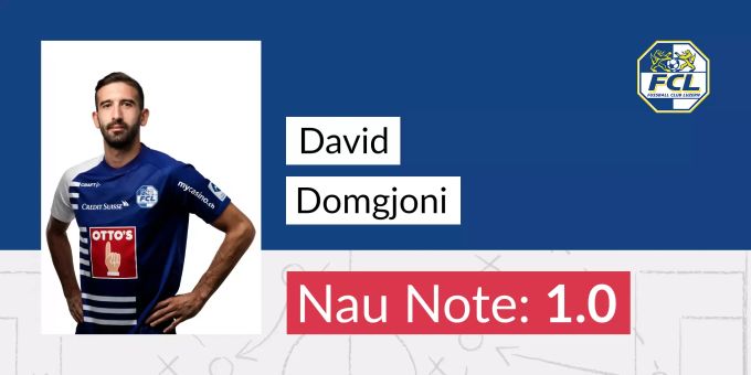 Die Nau-Note für David Domgjoni vom FC Luzern. David Domgjoni