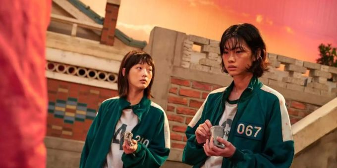 Szene aus der erstren Staffel der Netflix-Serie "The Squid Game". Foto: YOUNGKYU PARK/Netflix/dpa Szene aus der erstren Staffel der Netflix-Serie "The Squid Game". Foto: YOUNGKYU PARK/Netflix/dpa