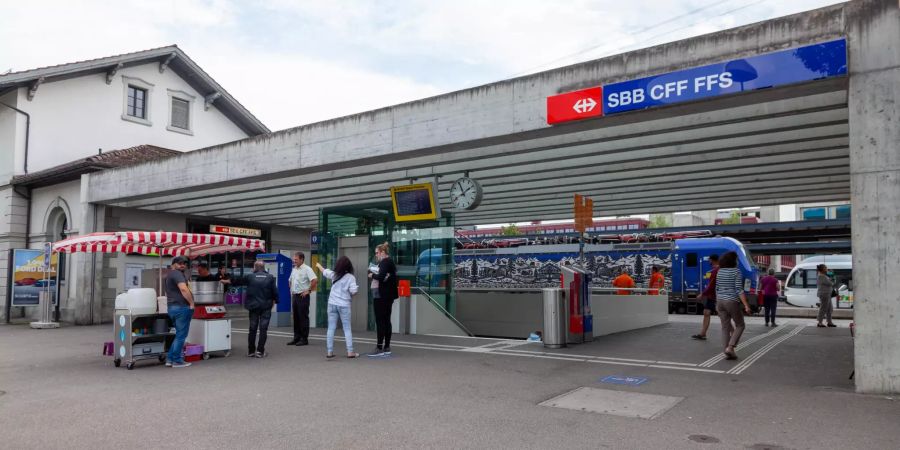 Der Bahnhof Weinfelden.