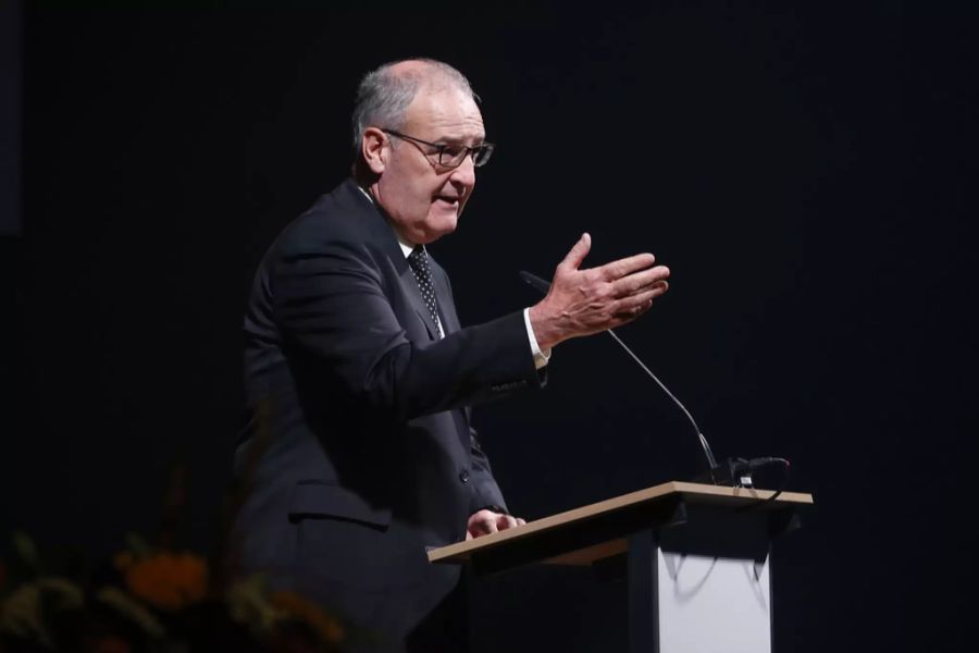 Neben Viola Amherd sprachen auch Bundespräsident Guy Parmelin...