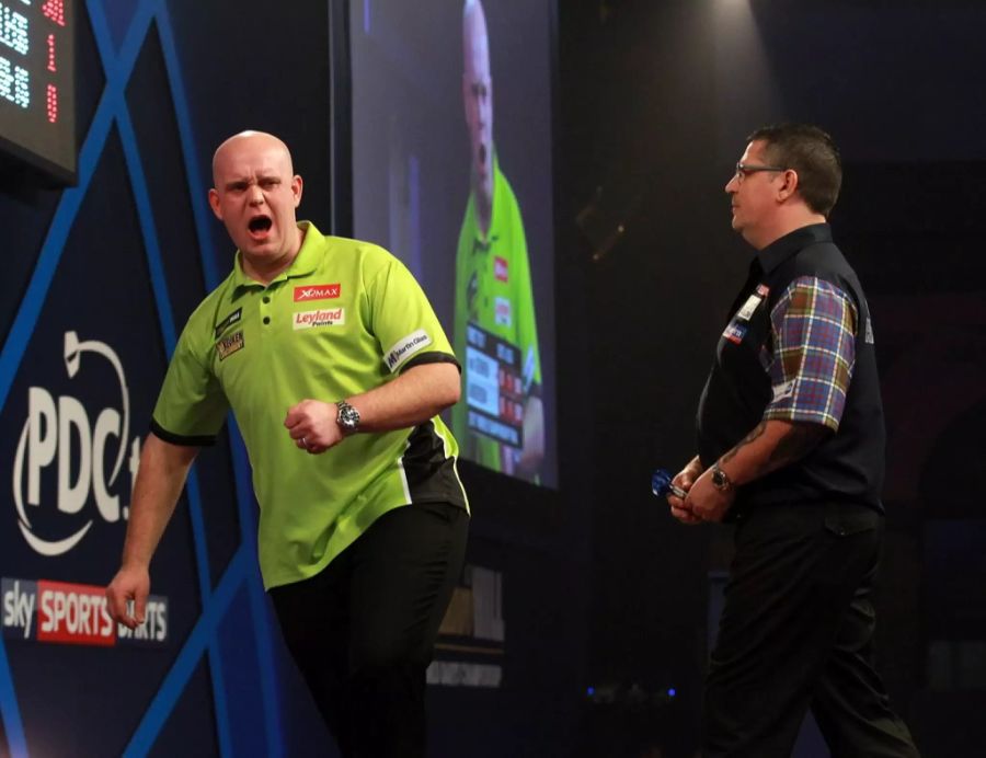 Mit 10,5 Millionen auf Platz 1 der Bestverdiener-Liste: Michael van Gerwen (32).