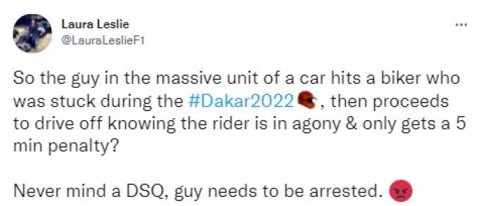 Der Ärger über die 5-Minuten-Strafe ist gross. Rallye Dakar