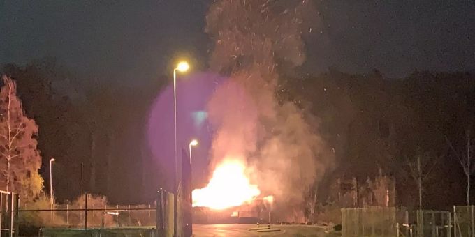 Das Gebäude des Familiengärtnervereins Schützenmatt wurde beim Brand vollständig zerstört. Brand