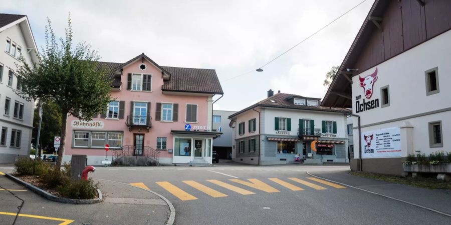 Dorfstrasse in der Gemeinde Schöftland.