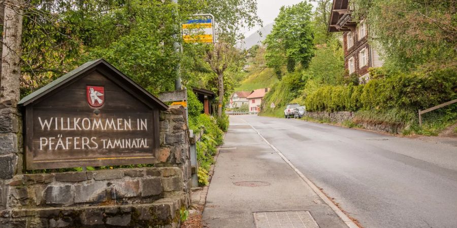 Das Taminatal in Pfäfers im Kanton St. Gallen.