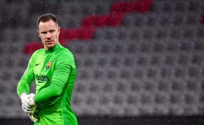 Marc-André ter Stegen (FC Barcelona) im Spiel gegen Bayern München in der Champions League. FC Barcelona ter Stegen