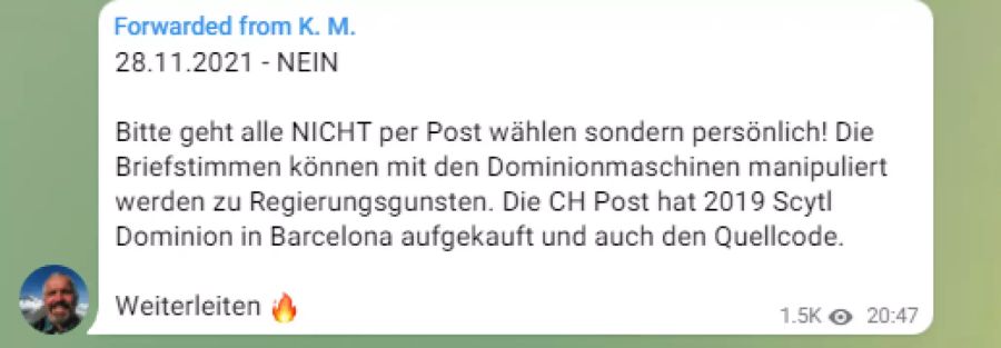 In den Chats wird auf die Software Dominon hingewiesen.