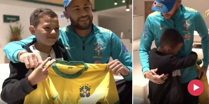 Nach Mobbing-Attacke - Brasilien-Star Neymar rührt Bub (9) zu Tränen