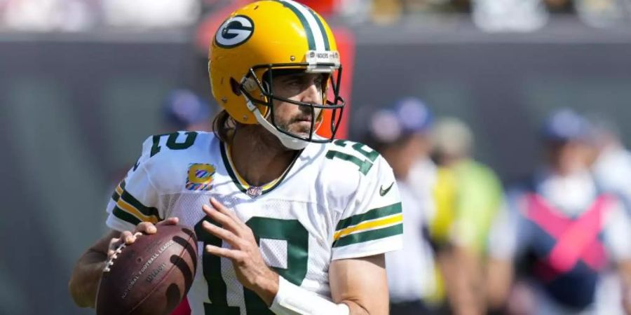 Aaron Rodgers ist der Quarterback der Green Bay Packers. Foto: Aj Mast/AP/dpa