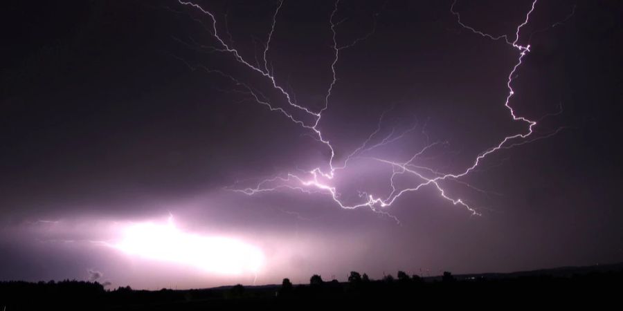 Blitz am Himmel Marokko