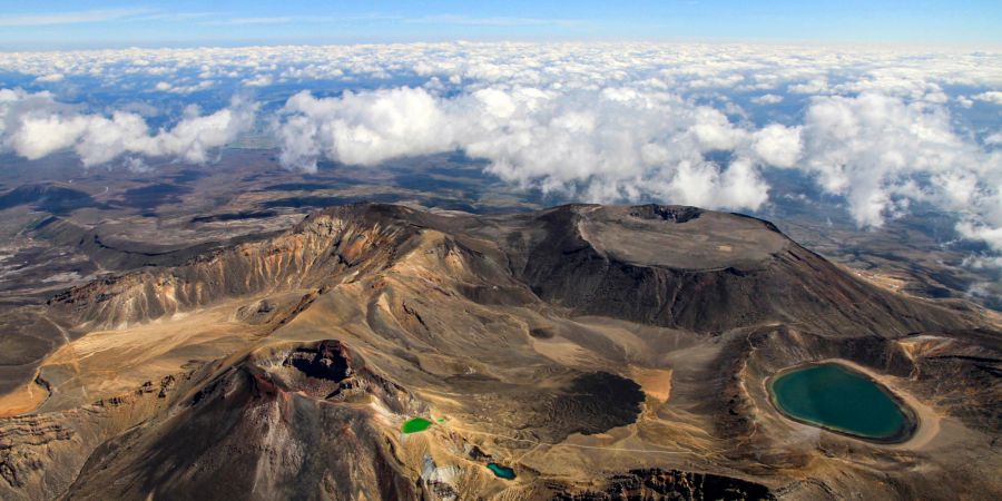 Panoramaansicht Vulkan Neuseeland Tongarino