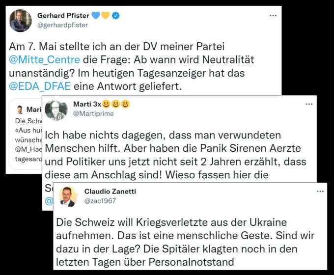 Ukraine Kriegsverletzte Spitäler EDA