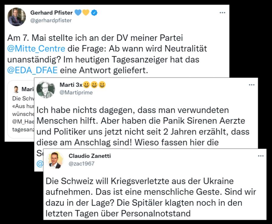 Ukraine Kriegsverletzte Spitäler EDA