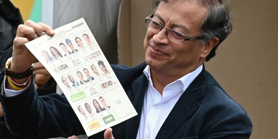 Gustavo Petro, Gewinner der ersten Wahlrunde in Kolumbien